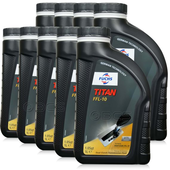 9 litrów FUCHS TITAN FFL-10 - olej do skrzyń dwusprzęgłowych Mercedes MB 236.22 - ZESTAW - TANIEJ, Opakowanie / zestaw: 9 litrów (9 x 1 litr) - sklep olejefuchs.pl