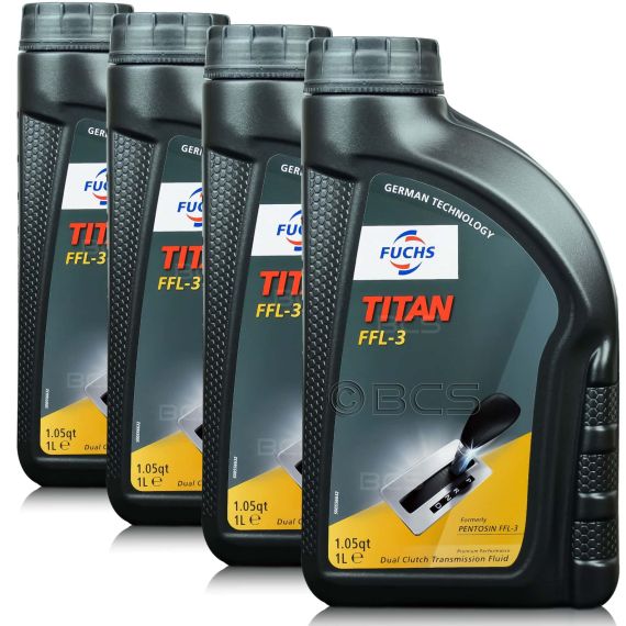 4 litry FUCHS TITAN FFL-3 (BMW MTF LT-5, MB 236.24) - olej do skrzyń dwusprzęgłowych - ZESTAW - TANIEJ, Opakowanie / zestaw: 4 litry (4 x 1 litr) - sklep olejefuchs.pl