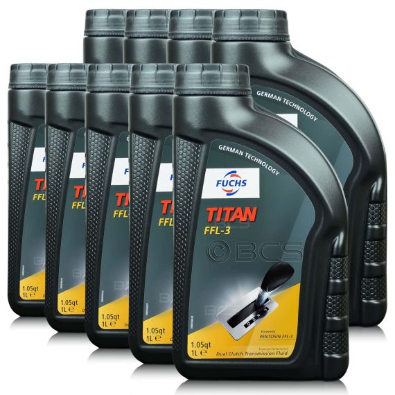 9 litrów FUCHS TITAN FFL-3 (BMW MTF LT-5, MB 236.24) - olej do skrzyń dwusprzęgłowych - ZESTAW - TANIEJ, Opakowanie / zestaw: 9 litrów (9 x 1 litr) - sklep olejefuchs.pl