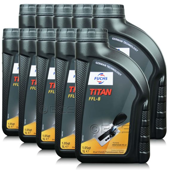 10 litrów FUCHS TITAN FFL-8 - olej do skrzyń dwusprzęgłowych ZF - ZESTAW - TANIEJ, Opakowanie / zestaw: 10 litrów (10 x 1 litr) - sklep olejefuchs.pl