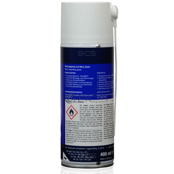 1 sztuka FUCHS GLEITMO 100 S SPRAY - pasta montażowa z molibdenem - 400 ml, Opakowanie / zestaw: 400 ml SPRAY, 2. zdjęcie - sklep olejefuchs.pl