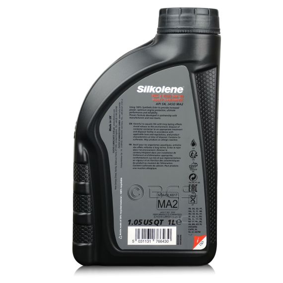 1 litr FUCHS SILKOLENE PRO 4 PLUS 5W40 RACE - syntetyczny (fully synthetic) olej silnikowy (4T) do motocykli, Opakowanie / zestaw: 1 litr, 2. zdjęcie - sklep olejefuchs.pl