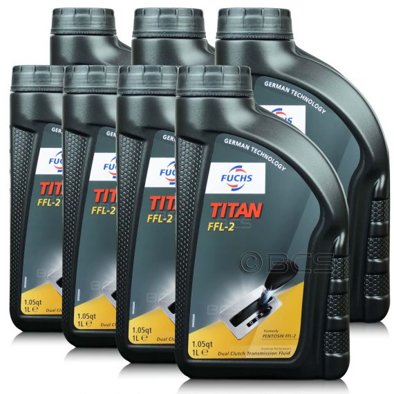 7 litrów FUCHS TITAN FFL-2 (VW G 052 182) - olej do skrzyń dwusprzęgłowych - ZESTAW - TANIEJ, Opakowanie / zestaw: 7 litrów (7 x 1 litr) - sklep olejefuchs.pl