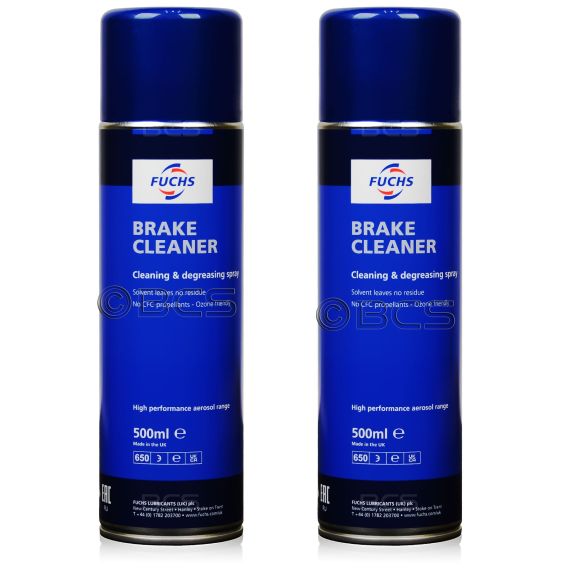 2 sztuki FUCHS BRAKE CLEANER SPRAY - odtłuszczacz i zmywacz do hamulców  - 500 ml - ZESTAW - TANIEJ, Opakowanie / zestaw: 500 ml SPRAY x 2 - sklep olejefuchs.pl
