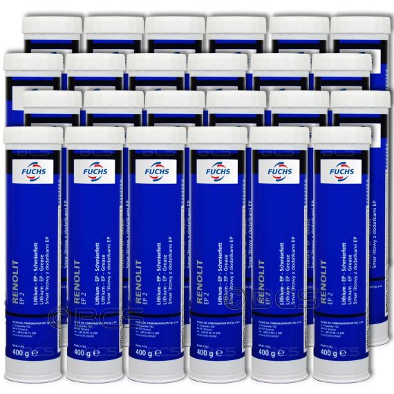 24 sztuki FUCHS RENOLIT EP 2 - wielofunkcyjny smar litowy - 400 g - ZESTAW - TANIEJ, Klasa konsystencji NLGI: NLGI 2, Opakowanie / zestaw: 400 g x 24 - sklep olejefuchs.pl