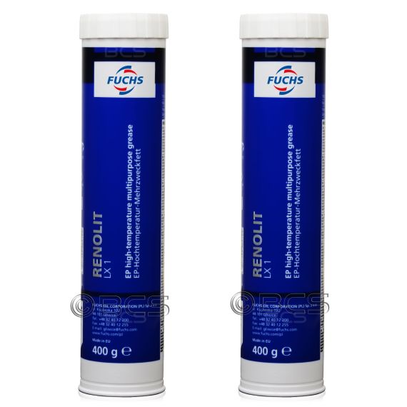 2 sztuki FUCHS RENOLIT LX 1 - smar NLGI 1 - 400 g - ZESTAW - TANIEJ, Klasa konsystencji NLGI: NLGI 1, Opakowanie / zestaw: 400 g x 2 - sklep olejefuchs.pl