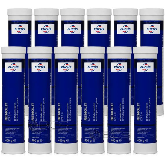 12 sztuk FUCHS RENOLIT LZR 2 H - smar - 400 g - ZESTAW - TANIEJ, Opakowanie / zestaw: 400 g x 12 - sklep olejefuchs.pl