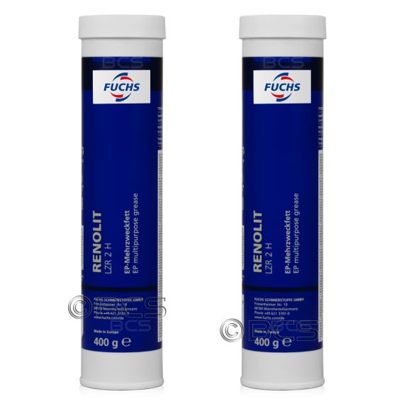 2 sztuki FUCHS RENOLIT LZR 2 H - smar - 400 g - ZESTAW - TANIEJ, Opakowanie / zestaw: 400 g x 2 - sklep olejefuchs.pl