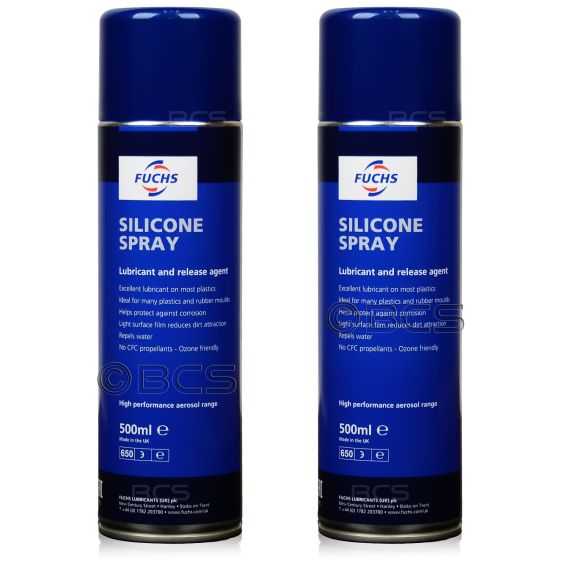 2 sztuki FUCHS SILICONE SPRAY - smar silikonowy  - 500 ml - ZESTAW - TANIEJ, Opakowanie / zestaw: 500 ml SPRAY x 2 - sklep olejefuchs.pl