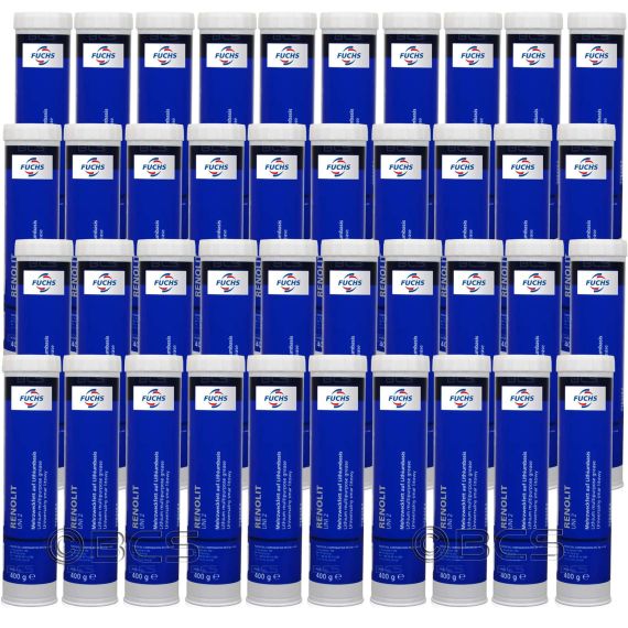 40 sztuk FUCHS RENOLIT UNI 2 - uniwersalny smar litowy - 400 g - ZESTAW - TANIEJ, Klasa konsystencji NLGI: NLGI 2, Opakowanie / zestaw: 400 g x 40 - sklep olejefuchs.pl