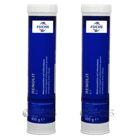 2 sztuki FUCHS RENOLIT B 2 - uniwersalny smar litowy - 400 g - ZESTAW - TANIEJ, Opakowanie / zestaw: 400 g x 2 - sklep olejefuchs.pl