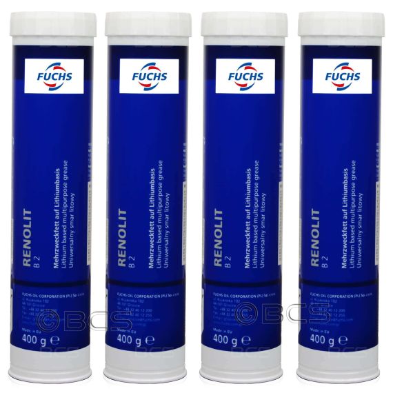 4 sztuki FUCHS RENOLIT B 2 - uniwersalny smar litowy - 400 g - ZESTAW - TANIEJ, Opakowanie / zestaw: 400 g x 4 - sklep olejefuchs.pl