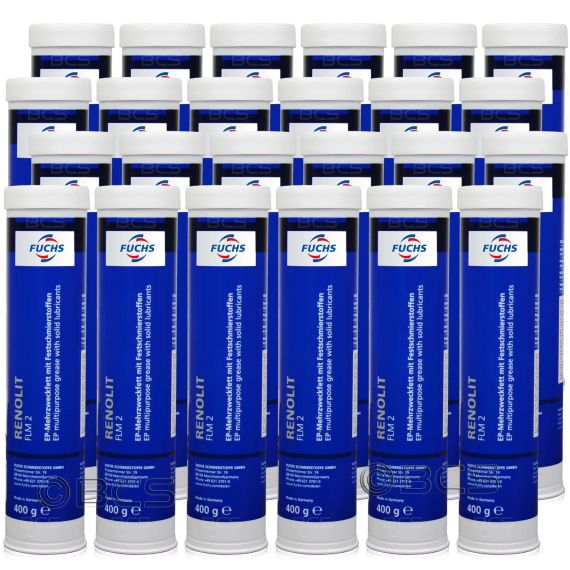24 sztuki FUCHS RENOLIT FLM 2 - smar litowy z dwusiarczkiem molibdenu odporny na wodę - 400 g - ZESTAW - TANIEJ, Opakowanie / zestaw: 400 g x 24 - sklep olejefuchs.pl