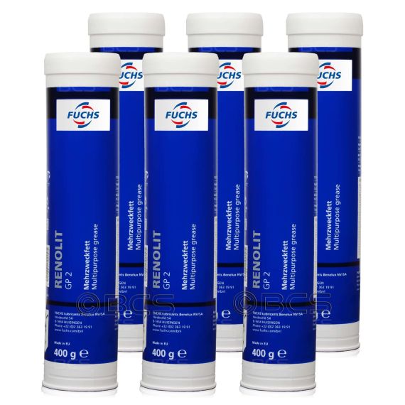 6 sztuk FUCHS RENOLIT GP 2 - smar - 400 g - ZESTAW - TANIEJ, Opakowanie / zestaw: 400 g x 6 - sklep olejefuchs.pl