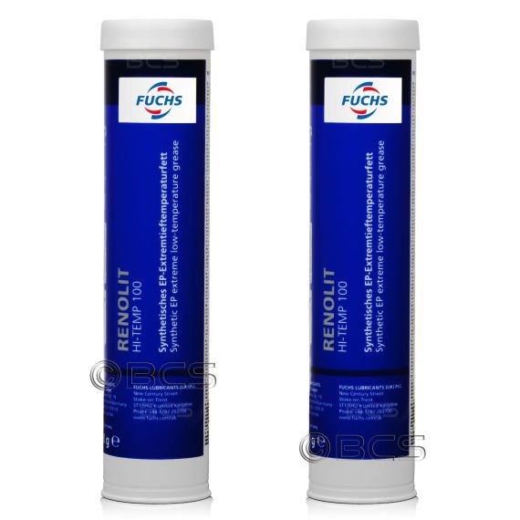 2 sztuki FUCHS RENOLIT HI-TEMP 100 - smar NLGI 2 - 380 g - ZESTAW - TANIEJ, Opakowanie / zestaw: 380 g x 2 - sklep olejefuchs.pl