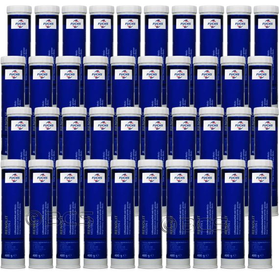 40 sztuk FUCHS RENOLIT MOLITEN 2 - smar litowy z dwusiarczkiem molibdenu - 400 g - ZESTAW - TANIEJ, Opakowanie / zestaw: 400 g x 40 - sklep olejefuchs.pl