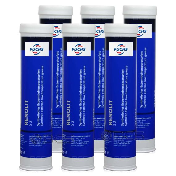 6 sztuk FUCHS RENOLIT S 2 - smar - 400 g - ZESTAW - TANIEJ, Opakowanie / zestaw: 400 g x 6 - sklep olejefuchs.pl