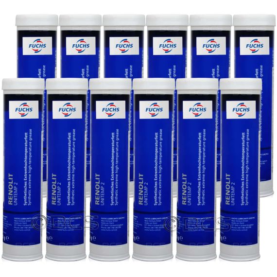 12 sztuk FUCHS RENOLIT UNITEMP 2 - smar - 400 g - ZESTAW - TANIEJ, Opakowanie / zestaw: 400 g x 12 - sklep olejefuchs.pl
