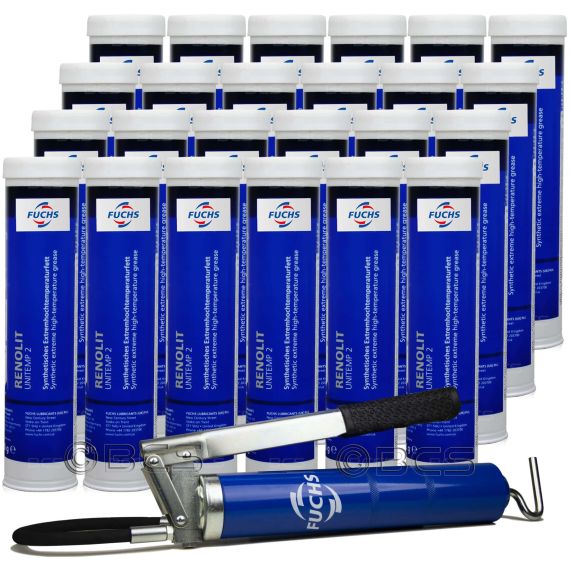 24 sztuki FUCHS RENOLIT UNITEMP 2 400 g - smar + SMAROWNICA - ZESTAW, Opakowanie / zestaw: 400 g x 24 + smarownica - sklep olejefuchs.pl