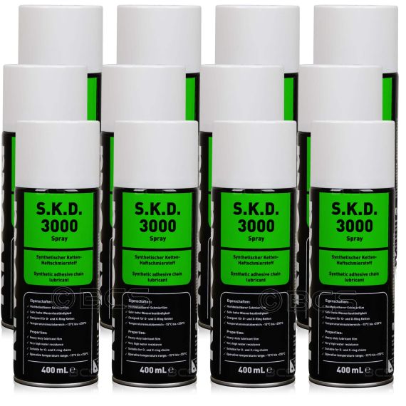 12 sztuk RIVOLTA S.K.D. 3000 SPRAY - syntetyczny środek smarny - 400 ml - ZESTAW- TANIEJ, Opakowanie / zestaw: 400 ml SPRAY x 12 - sklep olejefuchs.pl
