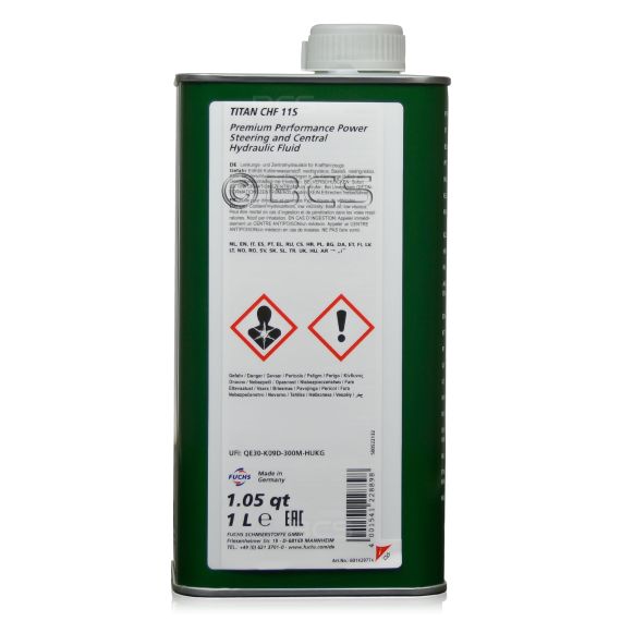 1 litr FUCHS TITAN CHF 11S - olej / płyn do wspomagania, Opakowanie / zestaw: 1 litr, 3. zdjęcie - sklep olejefuchs.pl