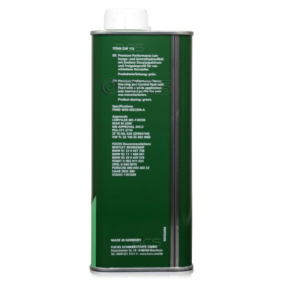 2 litry FUCHS TITAN CHF 11S - olej / płyn do wspomagania - ZESTAW - TANIEJ, Opakowanie / zestaw: 2 litry (2 x 1 litr), 2. zdjęcie - sklep olejefuchs.pl