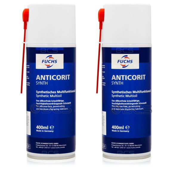2 sztuki FUCHS ANTICORIT SYNTH SPRAY - preparat wielofunkcyjny i środek antykorozyjny - 400 ml - ZESTAW - TANIEJ, Opakowanie / zestaw: 400 ml SPRAY x 2 - sklep olejefuchs.pl