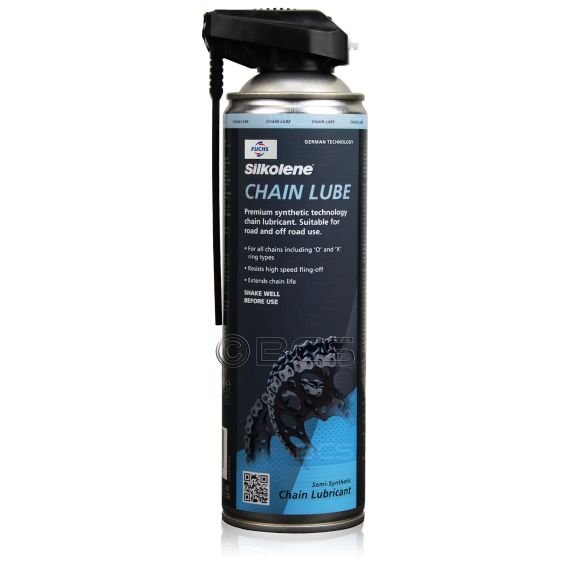 ZESTAW DO KONSERWACJI ŁAŃCUCHA SILKOLENE CHAIN LUBE +  BRAKE CLEANER, Opakowanie / zestaw: 500 ml SPRAY 1+1, 2. zdjęcie - sklep olejefuchs.pl