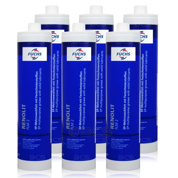 6 sztuk FUCHS RENOLIT FLM 2 - smar litowy z dwusiarczkiem molibdenu odporny na wodę - 500 g system REINER - ZESTAW - TANIEJ, Opakowanie / zestaw: 500 g x 6 - REINER - sklep olejefuchs.pl