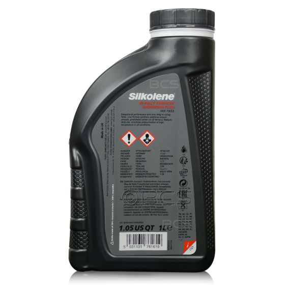 2 litry FUCHS SILKOLENE 02 FULLY SYNTHETIC SUSPENSION FLUID (ISO 15/22) - syntetyczny olej do amortyzatorów w motocyklach - ZESTAW - TANIEJ, 2. zdjęcie - sklep olejefuchs.pl