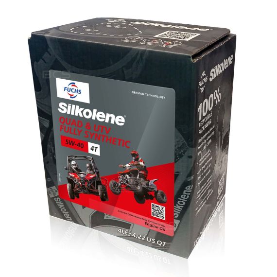 4 litry FUCHS SILKOLENE QUAD & UTV 5W40 - syntetyczny (fully syntehetic) olej silnikowy (4T) do quada - sklep olejefuchs.pl