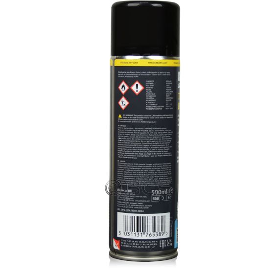 1 sztuka FUCHS SILKOLENE TITANIUM DRY LUBE SPRAY - smar do łańcucha motocyklowego z PTFE - 500 ml, Opakowanie / zestaw: 500 ml SPRAY, 3. zdjęcie - sklep olejefuchs.pl