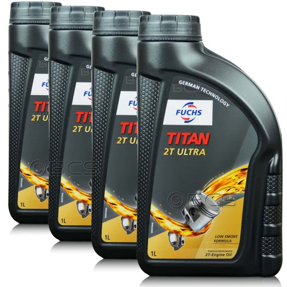 4 litry FUCHS TITAN 2T ULTRA - OLEJ DO SILNIKÓW DWUSUWOWYCH - ZESTAW - TANIEJ, Opakowanie / zestaw: 4 litry (4 x 1 litr) - sklep olejefuchs.pl