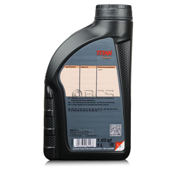 1 litr FUCHS TITAN MIX ROT 2T - mineralny olej silnikowy do silników dwusuwowych, 2. zdjęcie - sklep olejefuchs.pl