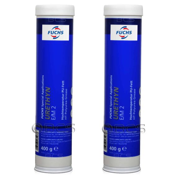2 sztuki FUCHS URETHYN E/M 2 - smar - 400 g - ZESTAW- TANIEJ, Klasa konsystencji NLGI: NLGI 2, Opakowanie / zestaw: 400 g x 2 - sklep olejefuchs.pl