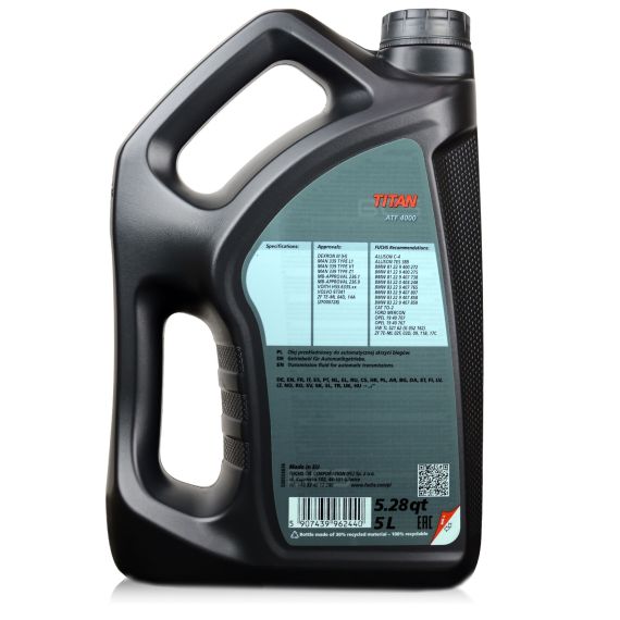 15 litrów FUCHS TITAN ATF 4000 - olej do automatycznych skrzyń biegów - ZESTAW - TANIEJ, Opakowanie / zestaw: 15 litrów (3 x 5 litrów), 2. zdjęcie - sklep olejefuchs.pl