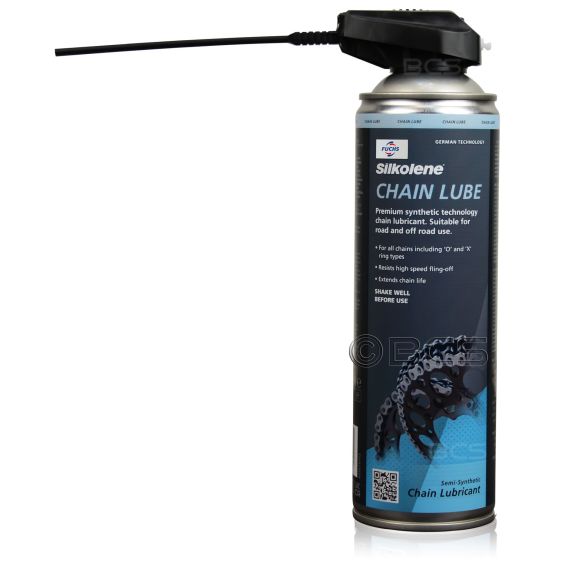 2 sztuki FUCHS SILKOLENE CHAIN LUBE SPRAY - syntetyczny smar do łańcucha motocyklowego - 500 ml - ZESTAW - TANIEJ, Opakowanie / zestaw: 500 ml SPRAY x 2, 3. zdjęcie - sklep olejefuchs.pl