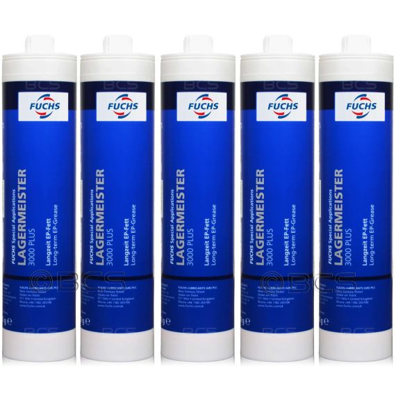 5 sztuk FUCHS LAGERMEISTER 3000 PLUS - smar - 500 g system REINER - ZESTAW - TANIEJ, Opakowanie / zestaw: 500 g x 5 - REINER - sklep olejefuchs.pl