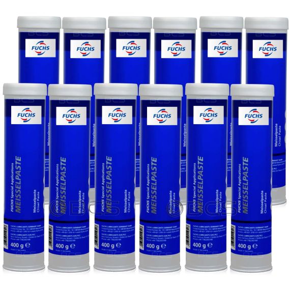12 sztuk FUCHS MEISSELPASTE 400 g - smar do młotów udarowych - ZESTAW - TANIEJ, Opakowanie / zestaw: 400 g x 12 - sklep olejefuchs.pl