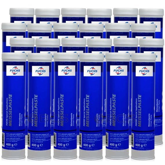 24 sztuki FUCHS MEISSELPASTE - smar do młotów udarowych - 400 g - ZESTAW - TANIEJ, Opakowanie / zestaw: 400 g x 24 - sklep olejefuchs.pl
