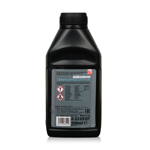 2 sztuki FUCHS SILKOLENE UNIVERSAL BRAKE & CLUTCH FLUID - płyn hamulcowy - 500 ml - ZESTAW - TANIEJ, Opakowanie / zestaw: 500 ml x 2, 2. zdjęcie - sklep olejefuchs.pl