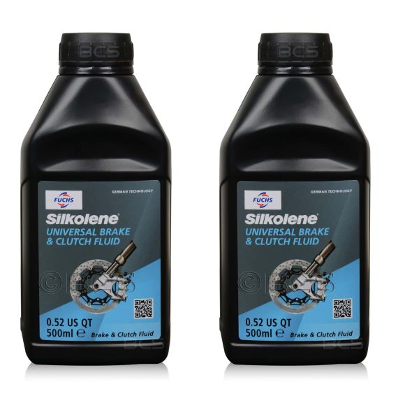 2 sztuki FUCHS SILKOLENE UNIVERSAL BRAKE & CLUTCH FLUID - płyn hamulcowy - 500 ml - ZESTAW - TANIEJ, Opakowanie / zestaw: 500 ml x 2 - sklep olejefuchs.pl