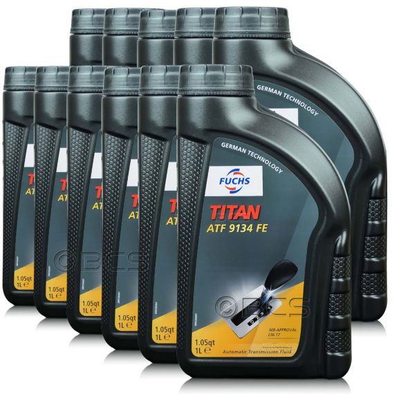 11 litrów FUCHS TITAN ATF 9134 FE (MB 236.17 MERCEDES ) - olej do automatycznych skrzyń biegów - ZESTAW - TANIEJ, Opakowanie / zestaw: 11 litrów (11 x 1 litr) - sklep olejefuchs.pl