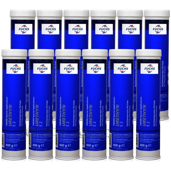 12 sztuk FUCHS URETHYN E 2 - smar - 400 g - ZESTAW - TANIEJ, Opakowanie / zestaw: 400 g x 12 - sklep olejefuchs.pl