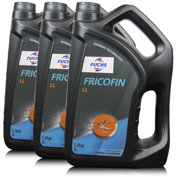 15 litrów FUCHS FRICOFIN LL (KONCENTRAT) - płyn do chłodnic / płyn chłodniczy - ZESTAW - TANIEJ, Opakowanie / zestaw: 15 litrów (3 x 5 litrów) - sklep olejefuchs.pl