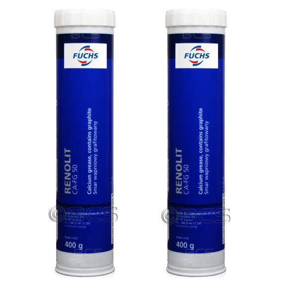 2 sztuki FUCHS RENOLIT CA-FG 50 - smar wapniowy NLGI 2 [-30°C do +80°C] - 400 g - ZESTAW - TANIEJ, Opakowanie / zestaw: 400 g x 2 - sklep olejefuchs.pl