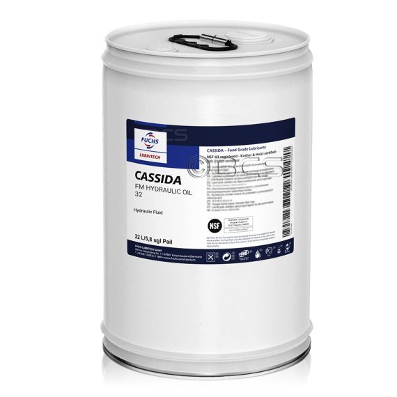 22 litry FUCHS CASSIDA FM HYDRAULIC OIL 32, Opakowanie / zestaw: 22 litry - sklep olejefuchs.pl