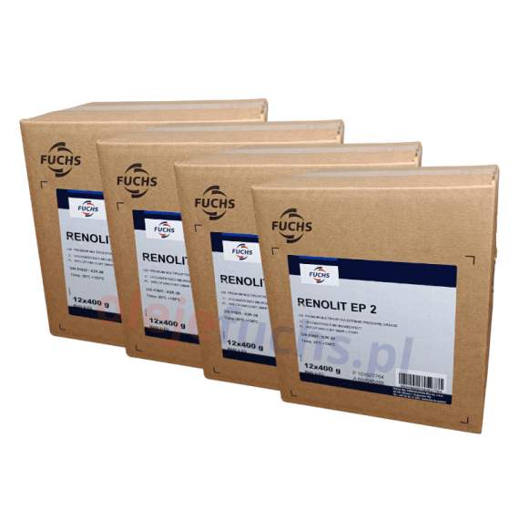 48 sztuk FUCHS RENOLIT EP 2 - wielofunkcyjny smar litowy - 400 g - ZESTAW - TANIEJ, Klasa konsystencji NLGI: NLGI 2, Opakowanie / zestaw: 400 g x 48, 4. zdjęcie - sklep olejefuchs.pl