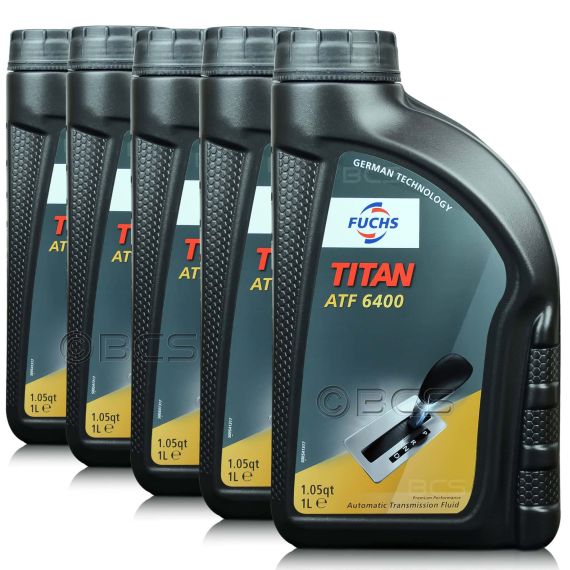 5 litrów FUCHS TITAN ATF 6400 - olej do automatycznych skrzyń biegów - ZESTAW - TANIEJ, Opakowanie / zestaw: 5 litrów (5 x 1 litr) - sklep olejefuchs.pl