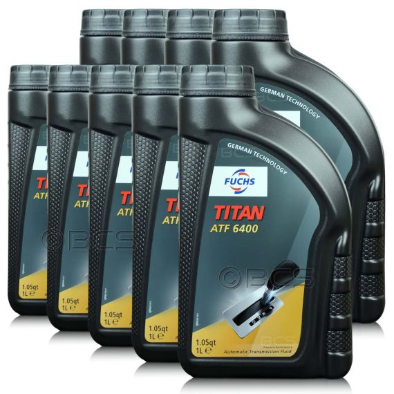 9 litrów FUCHS TITAN ATF 6400 - olej do automatycznych skrzyń biegów - ZESTAW - TANIEJ, Opakowanie / zestaw: 9 litrów (9 x 1 litr) - sklep olejefuchs.pl
